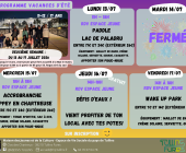Activités semaine 2 de juillet 2026