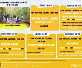 ETE 2024 semaine du 28 juillet au 1 août