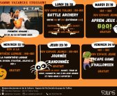 Vancances Toussaint du 20 au 24 octobre 2025