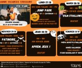Vacances Toussaint du 27 au 31 octobre 2025